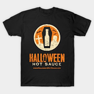 Halloween Hot Sauce Distressed logo T-Shirt